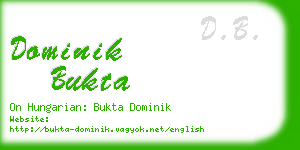 dominik bukta business card